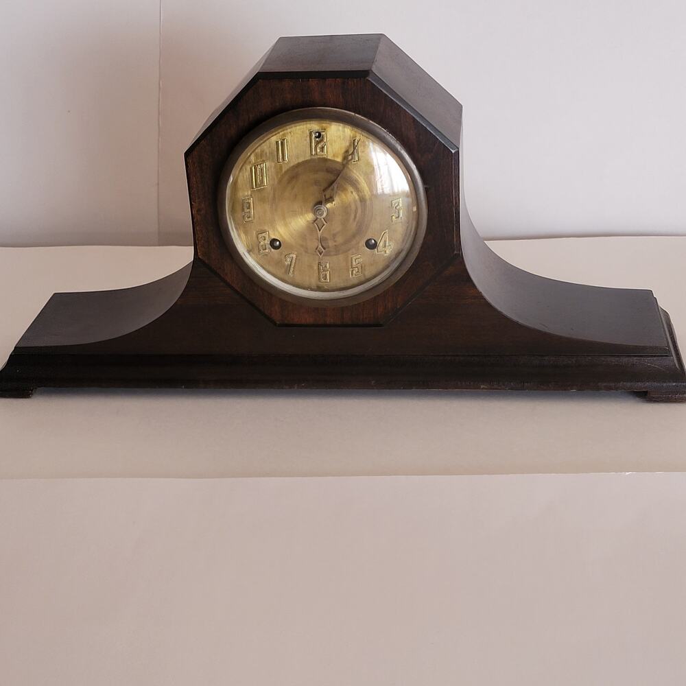 Vintage Antique New Haven Harmoniste Mantle Clock Harmony Duo Chime